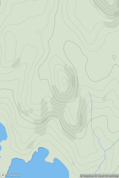 Thumbnail image for Torr an Tuirc [Loch Fyne to Bute and the Firth of Clyde] showing contour plot for surrounding peak